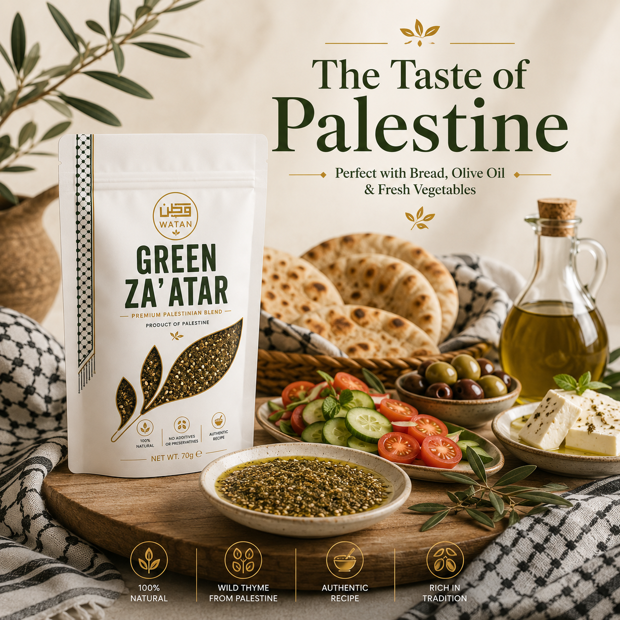 Za'atar verde — Timo selvatico palestinese