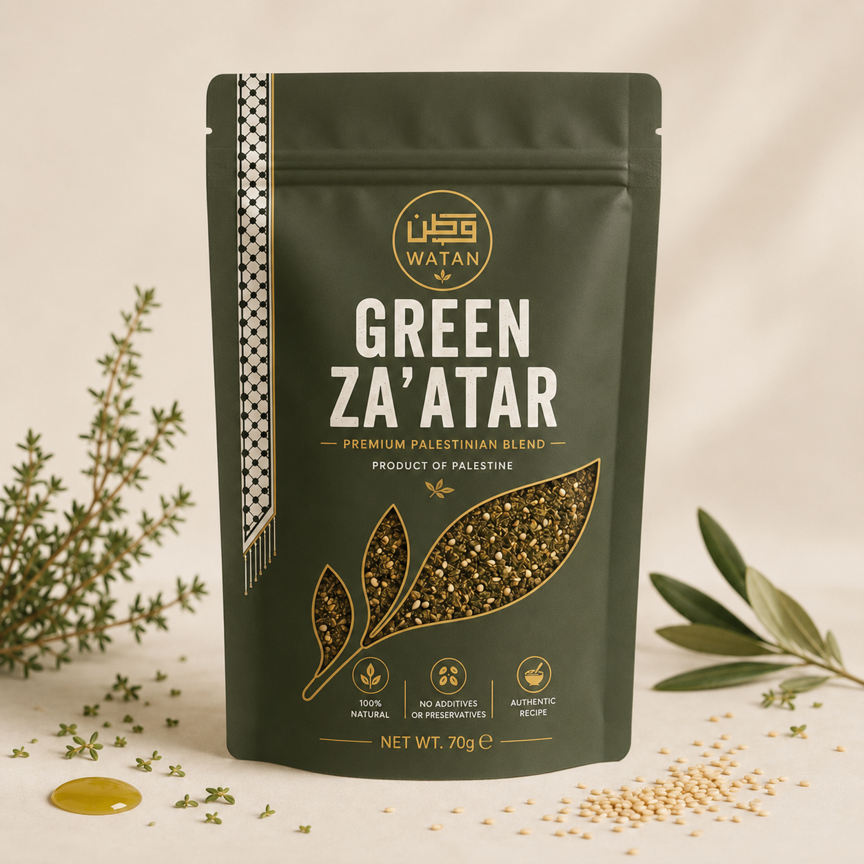 Za'atar verde — Timo selvatico palestinese